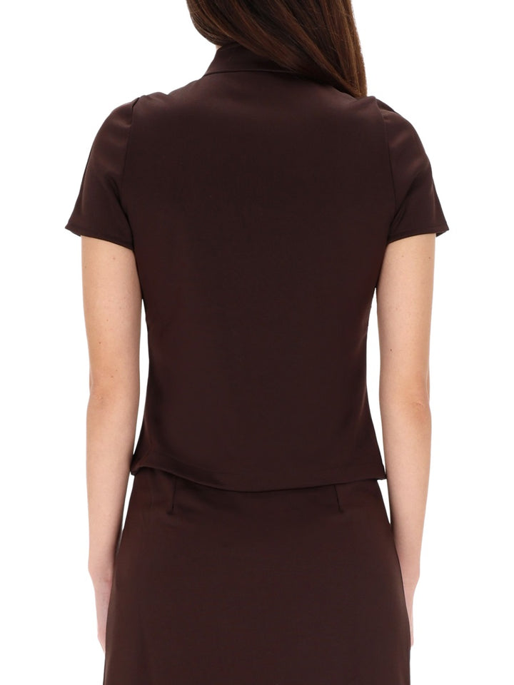 CourrèGes Top - Brown | 3587dc067fe325e8f6a581ef72537a679e76ba22