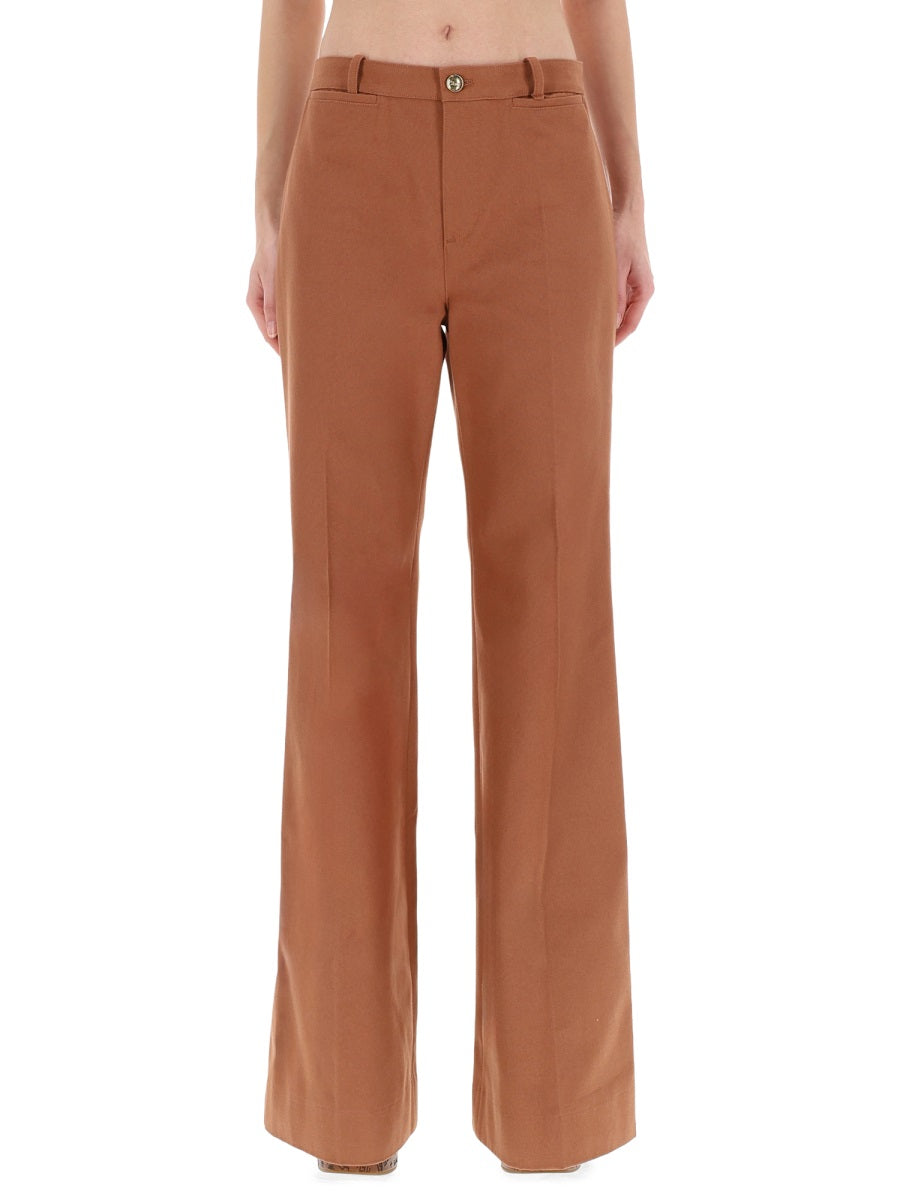 ChloÉ Pantaloni - Brown | 18ecb3110e16c63260c4e7e0c7fad5e708efe493