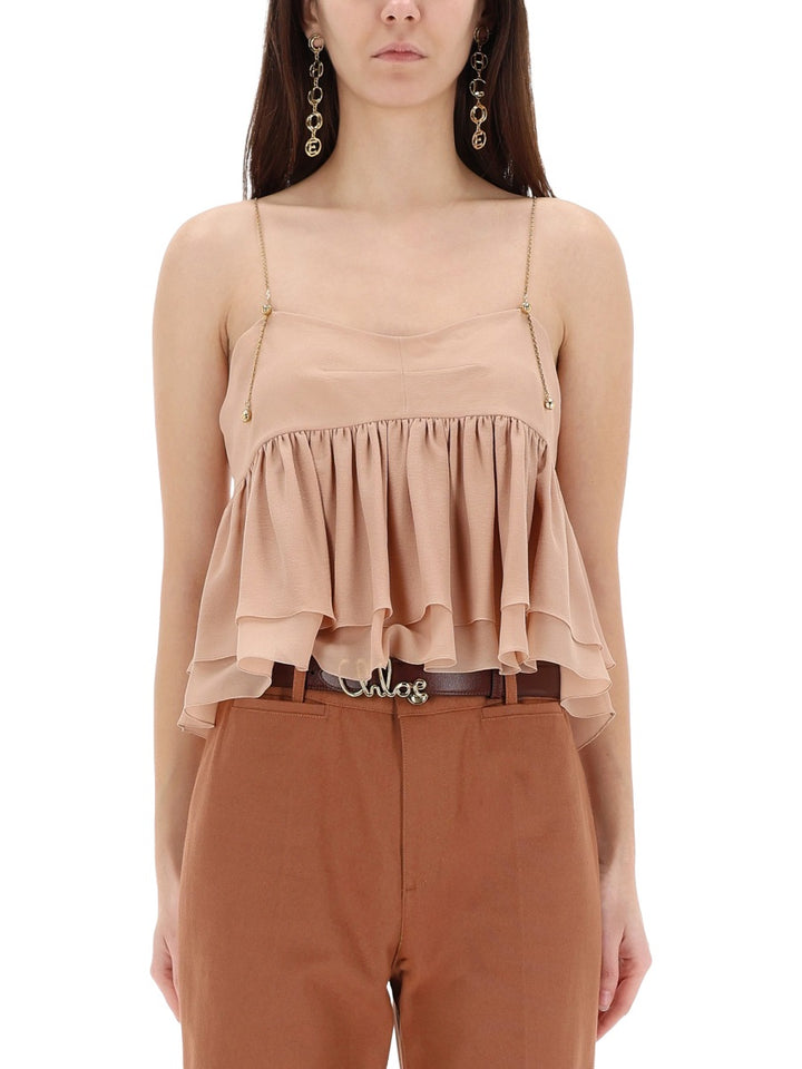 ChloÉ Top - Powder | 2e2cd6fcbafd06d1b8f5b64a8fed734542c5b97d