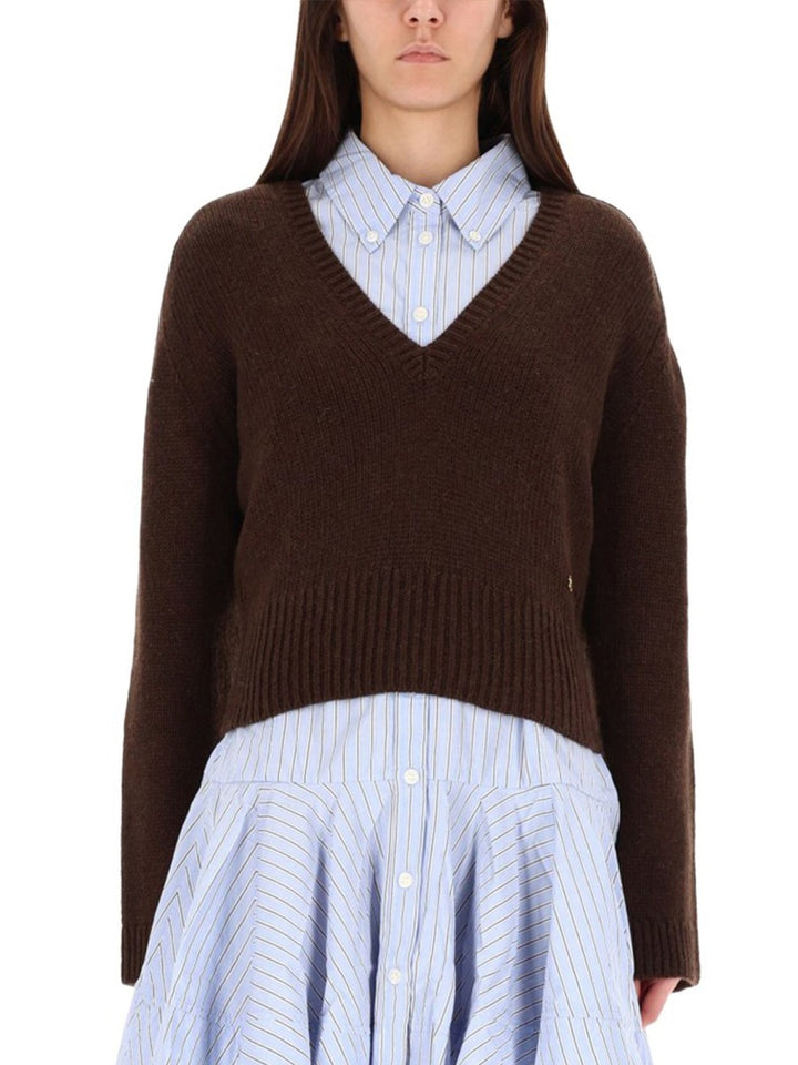 Ganni Maglioni - Brown | 93fb02d4f6f58a28b326fa930e00eb90dea32ab2