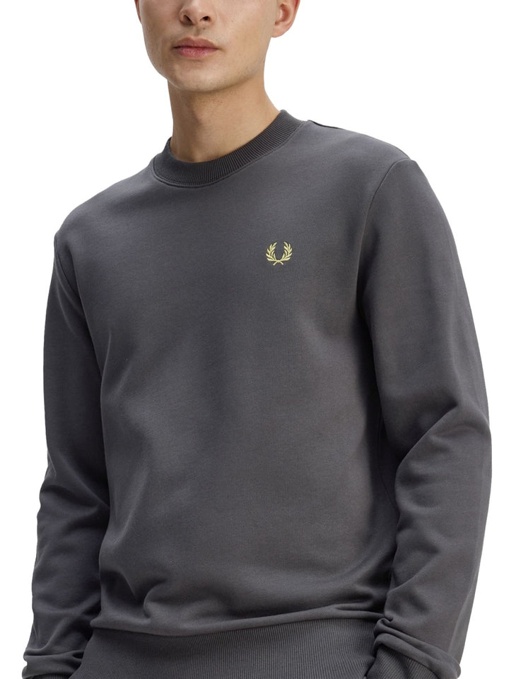 Fred Perry Felpe - Charcoal | bb1665a30f7de3b29e3368bd466b8e4cbfc0ea0b