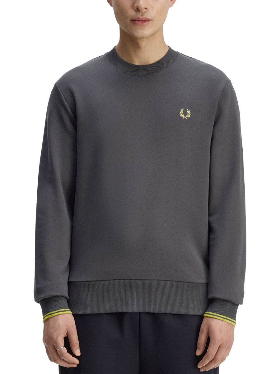 Fred Perry Felpe - Charcoal | df5d27c01dabb9428e66a64151e043073f263301