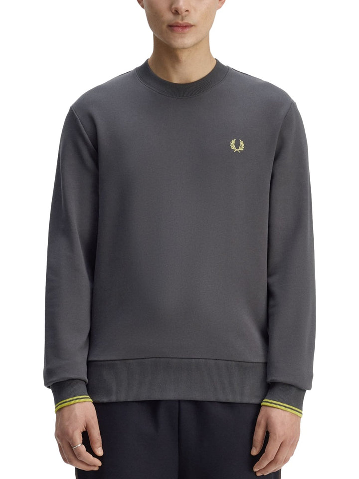Fred Perry Felpe - Charcoal | df5d27c01dabb9428e66a64151e043073f263301