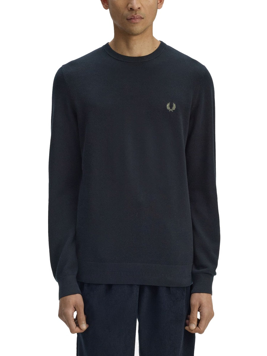 Fred Perry Felpe - Blue | 537b0232cd1a32e7d54529f6fbd3b100232ddcaf