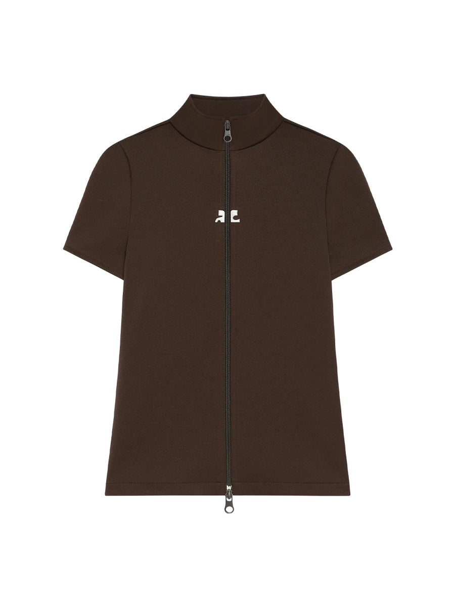 CourrèGes Top - Brown | f541947456fdb39541e7242375cc4fa04d7b8f06