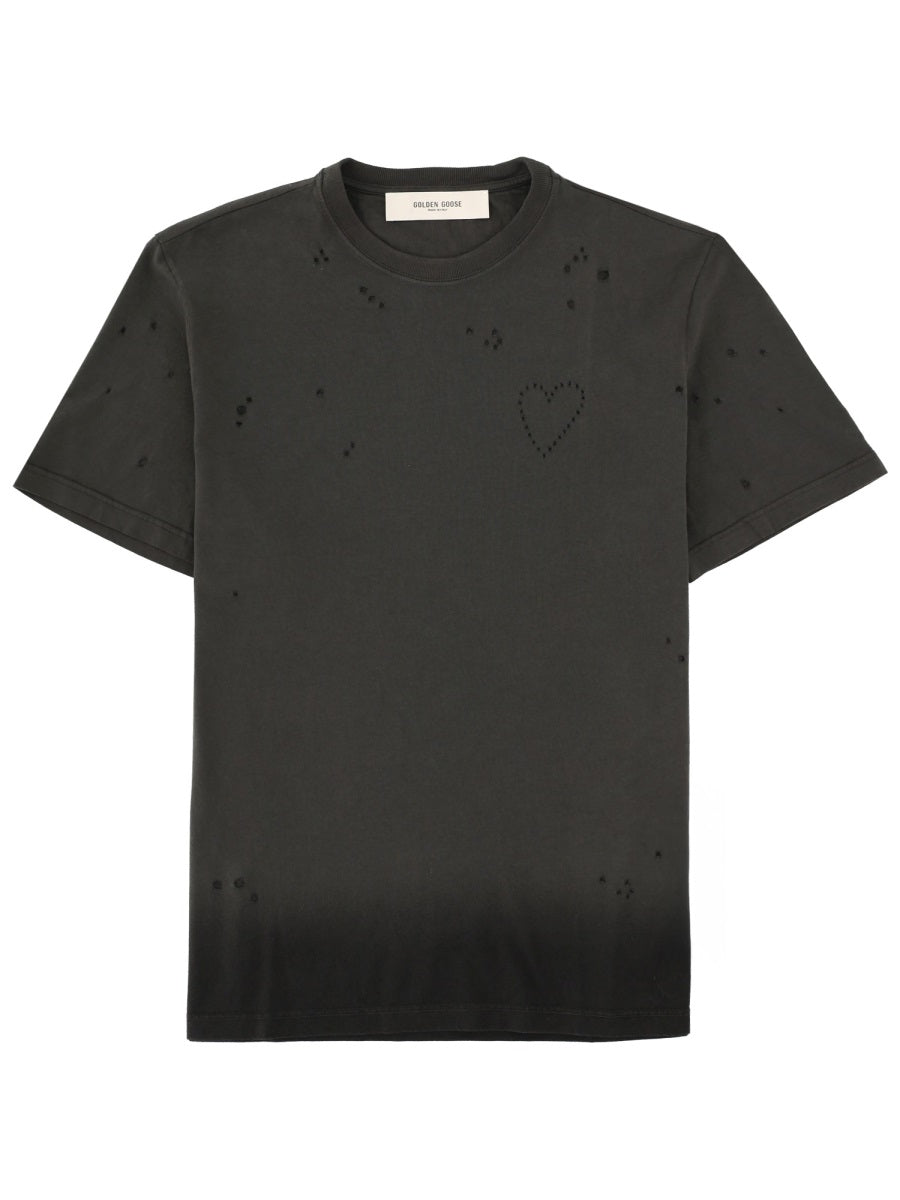 Golden Goose T shirt - Charcoal | 8843c413447c7e6229f61ef5b85b4d70dbfef923