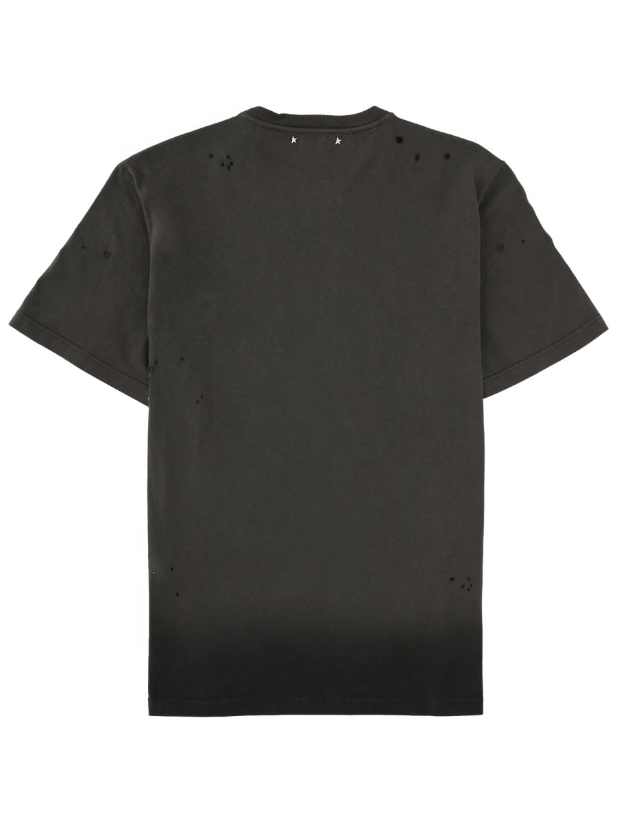 Golden Goose T shirt - Charcoal | aaa96a17c0eba70cc9fcdfd7d5363f30e45b72a0