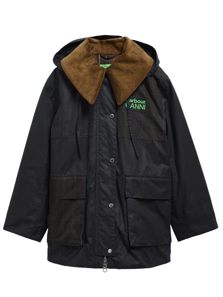 Barbour X Ganni Trench e Impermeabili - Blue | 959e2156e46757326b9526d97de09c3ccc15cd20