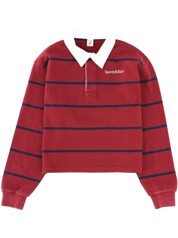 Striped Polo Shirt With Logo