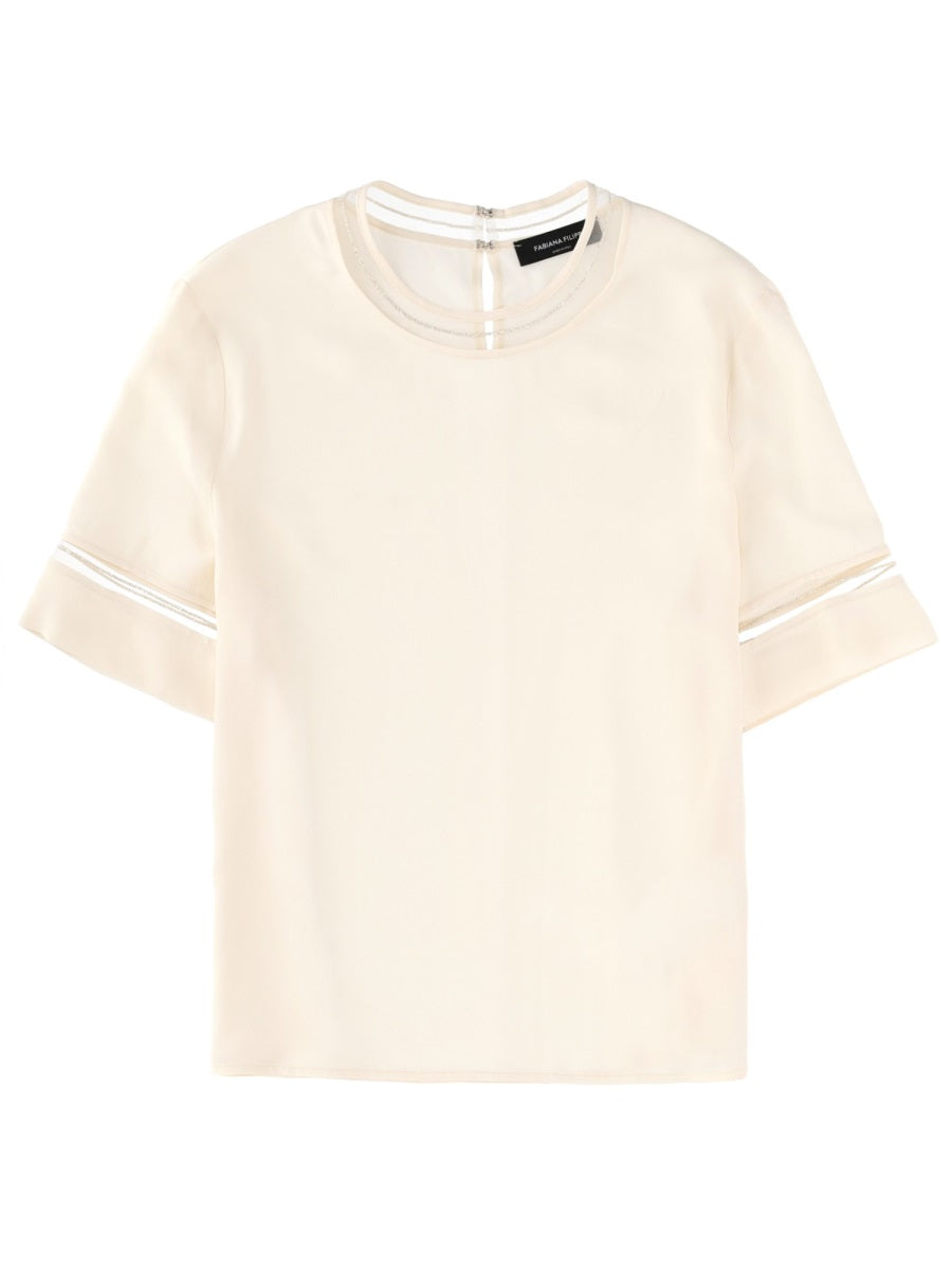 Fabiana Filippi T shirt - Ivory | 792c04630b97c2ce9d7b5489375391b701a6d5e1