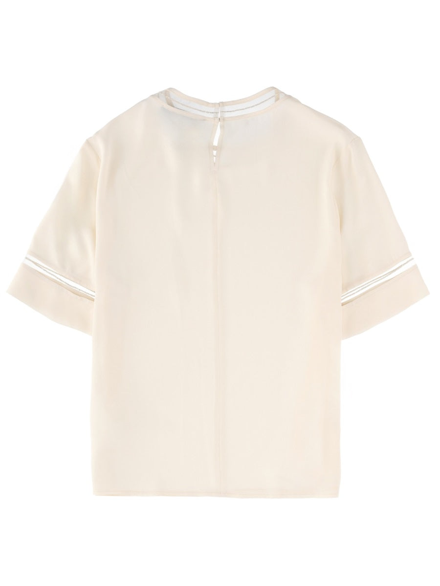 Fabiana Filippi T shirt - Ivory | 4ac32d8189ce1f92ed36b970b468cb34444c1b00