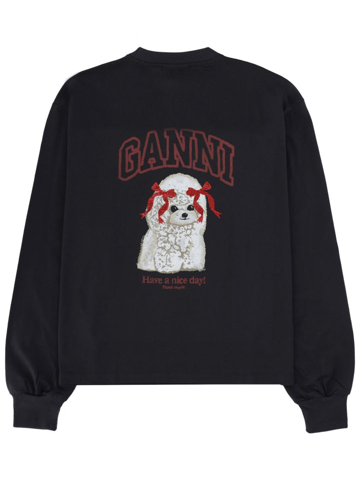 Ganni T shirt - Charcoal | c21eef8bd931a44ef74f199558631274d3798f07