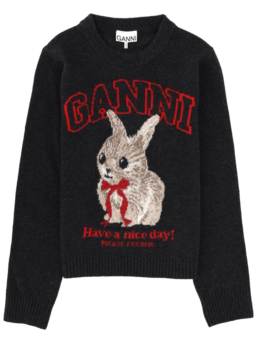 Ganni Maglioni - Charcoal | 32536829eb76947ec3fbeb31b343cb9b51d957fa