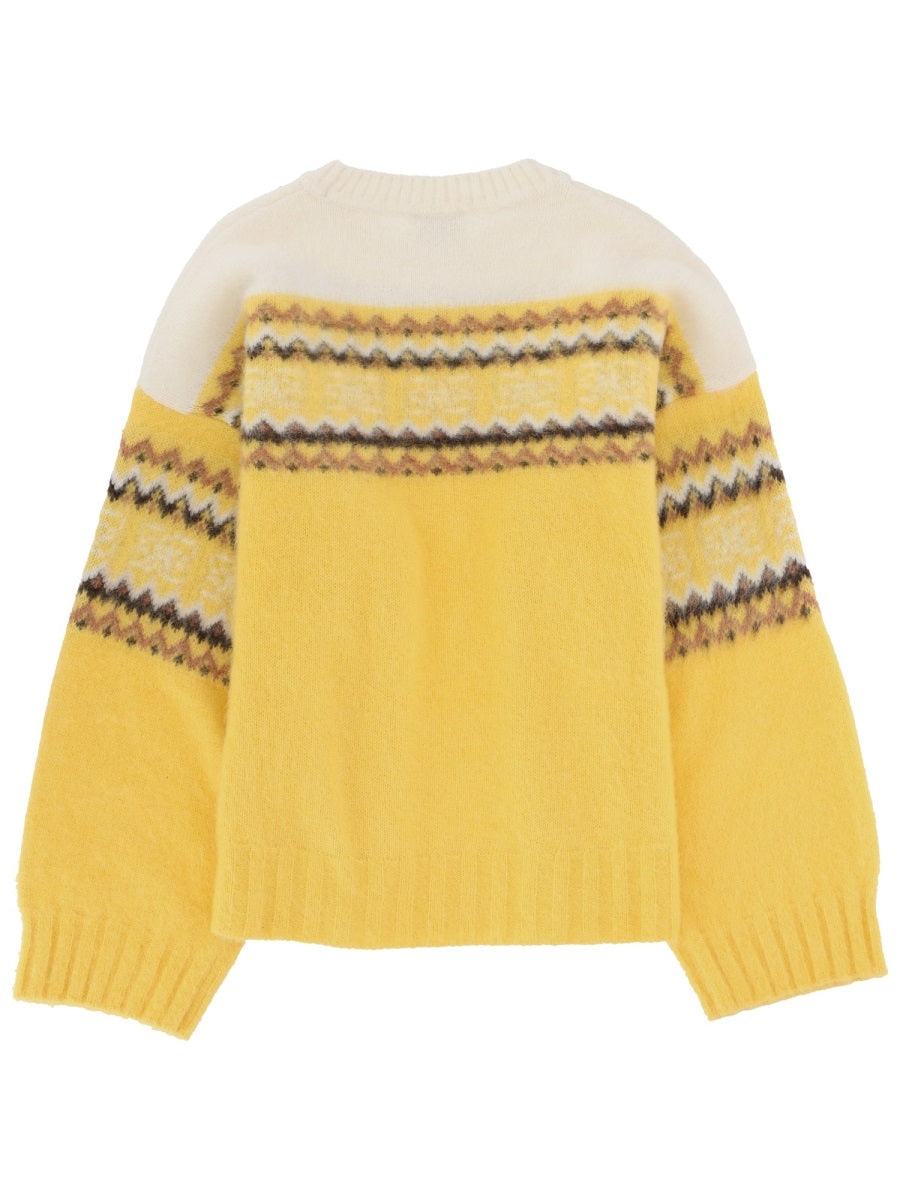 Ganni Maglioni - Yellow | 18822c7b801f3ae5e6784b0aed20f8a840e6edd8