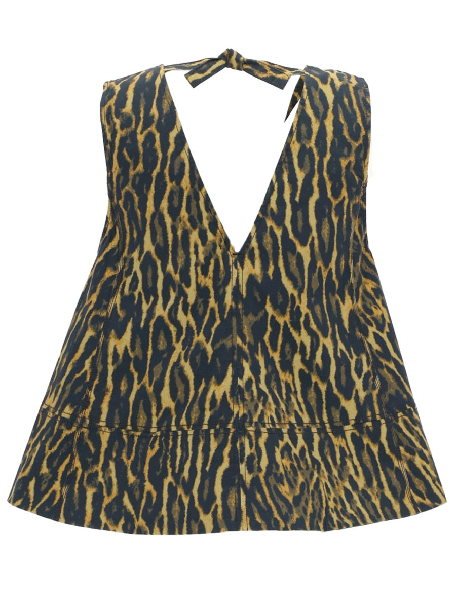 Ganni Top - Animalier | 4e9da4d99663ac83c11825b5455059a2ff212b81