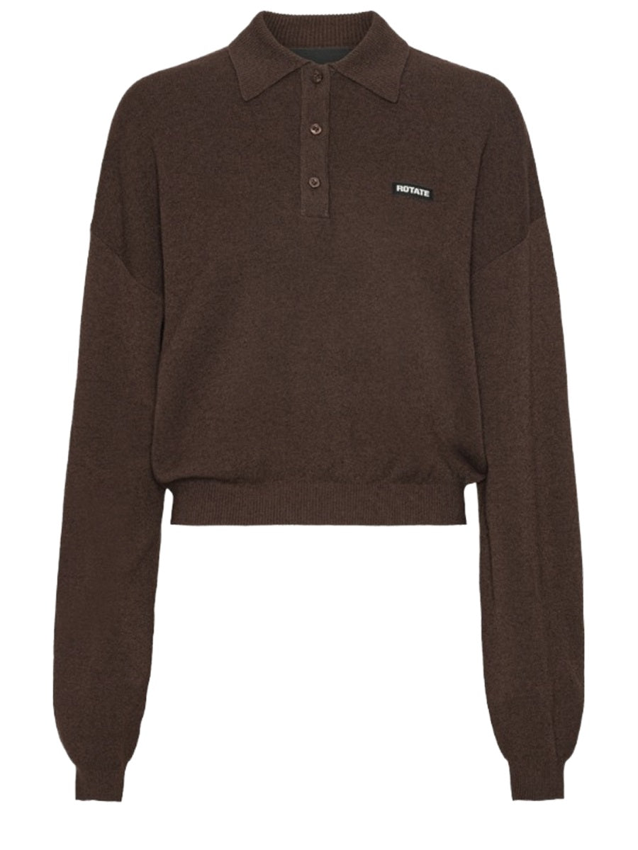 Rotate Birger Christensen Polo - Brown | fcb1ef155068d6cbf52488cfef381ebd6c5da9d4