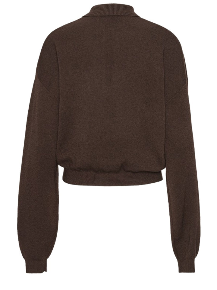 Rotate Birger Christensen Polo - Brown | 376384f715439cf0f50e1ae06582ef12cea04452