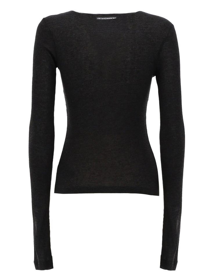 Jw Anderson Top - Charcoal | 06cedb13c55c68f16432e294f3b697fc0b90e8d6