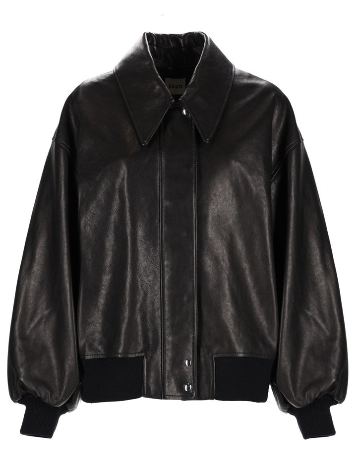 Khaite Capi in Pelle - Black | 0a468a6c6918afb6ddc27d547932912bf2b84acd