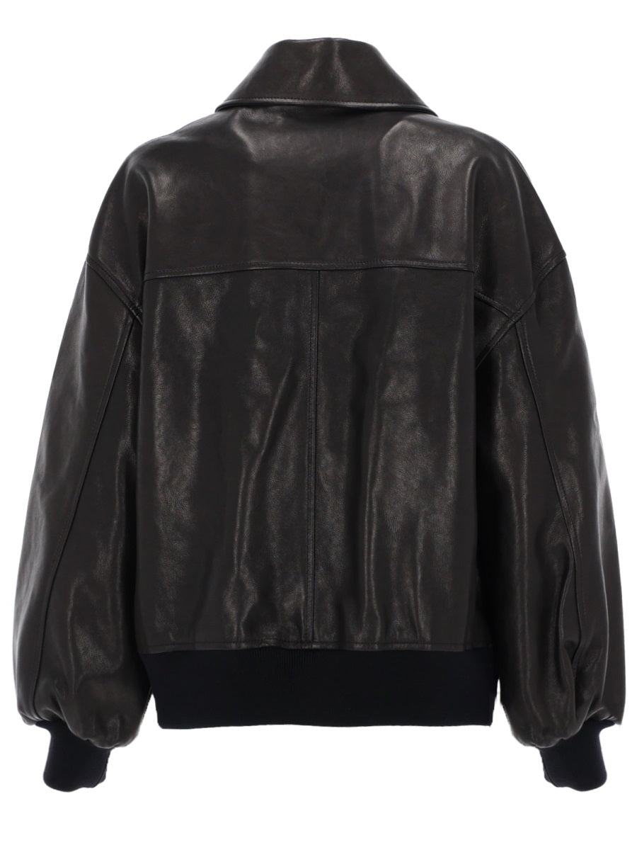 Khaite Capi in Pelle - Black | e1be5af941985d5da3c4e31f9ab9cf8c72d5eb54