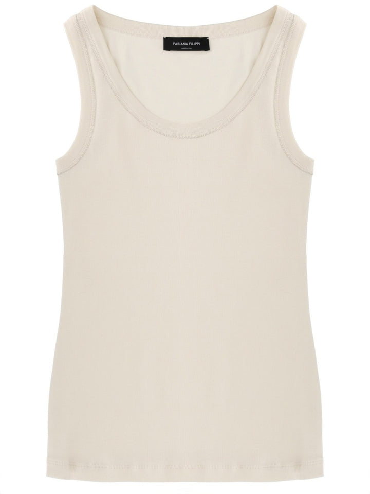 Fabiana Filippi Top - Ivory | 3579abe92fdb9205408c8a1d6fee31bb55733062
