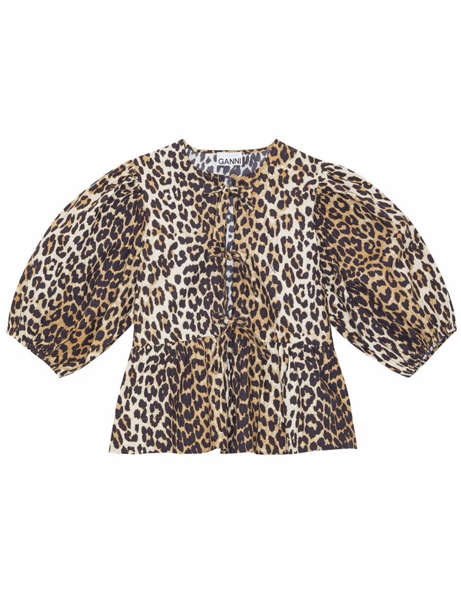 Ganni Top - Animalier | a8415e72e87d7b311cd5d4d3b99b0f087dc51e6e
