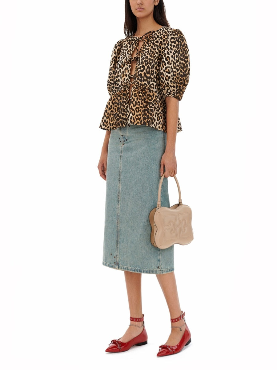 Ganni Top - Animalier | 916288289b9f64200e7d9fad19533d3807b4d5d5
