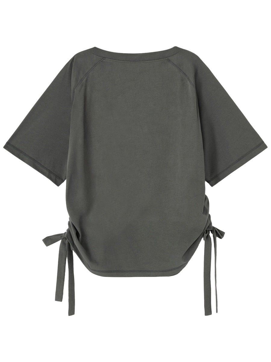 Ganni T shirt - Charcoal | 74598dfff4ebb3277f57608b5b36a45a52510df3