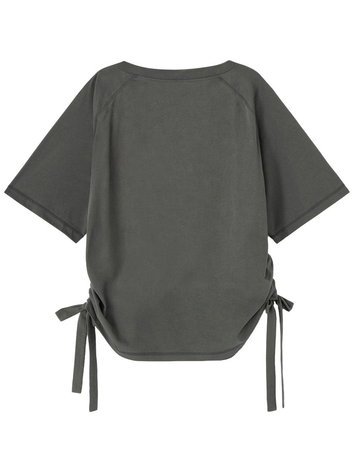 Ganni T shirt - Charcoal | 74598dfff4ebb3277f57608b5b36a45a52510df3