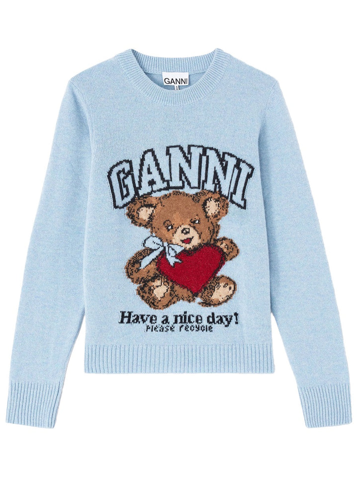 Ganni Maglioni - Azure | 28e06665afee3153ee5ef55a10361ce7a7ee1ec3