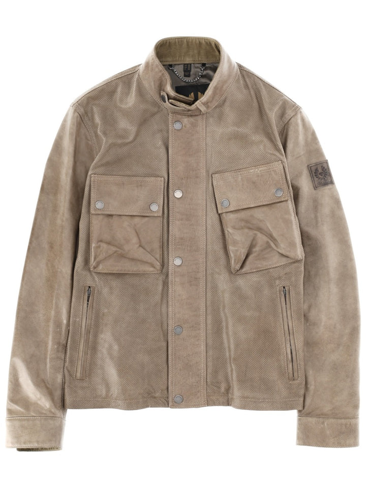 Belstaff Capi in Pelle - Beige | 220c63c019be85264d5e8fe5f92d4994981685b9