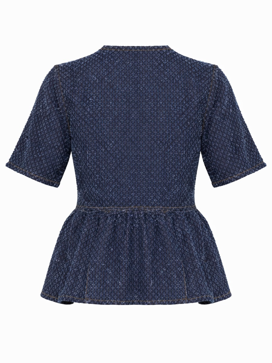 Ganni Top - Blue | d1a5184617a77c6e2bdbc5ab4eda4eb2f93fb81c