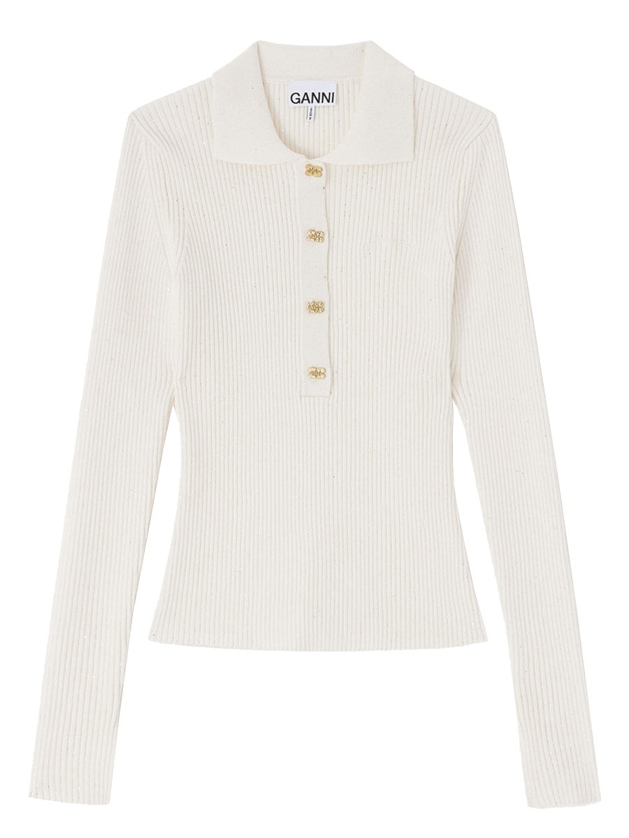 Ganni Maglioni - Ivory | 312e6fe78b01aa616a411ac91bf659afa444fb92