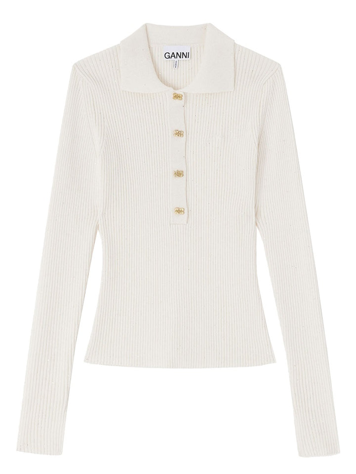 Ganni Maglioni - Ivory | 312e6fe78b01aa616a411ac91bf659afa444fb92