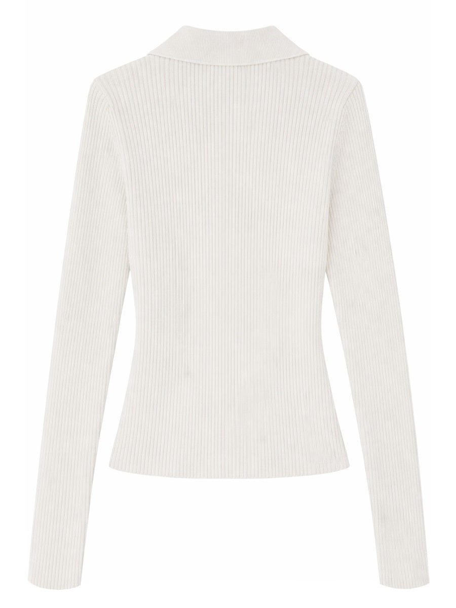 Ganni Maglioni - Ivory | d528ce65f2355f04336ceb76fc6443a0712f79ea