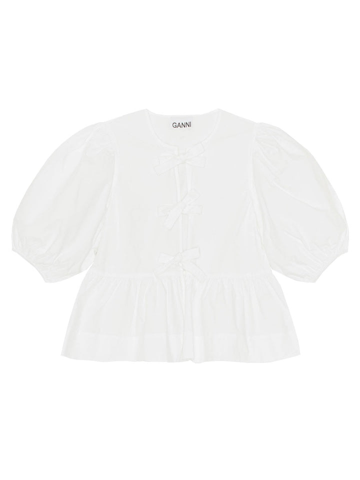 Ganni Top - White | 3cd6caa4e22fb4ea787b30b9ef28de05567c49a4
