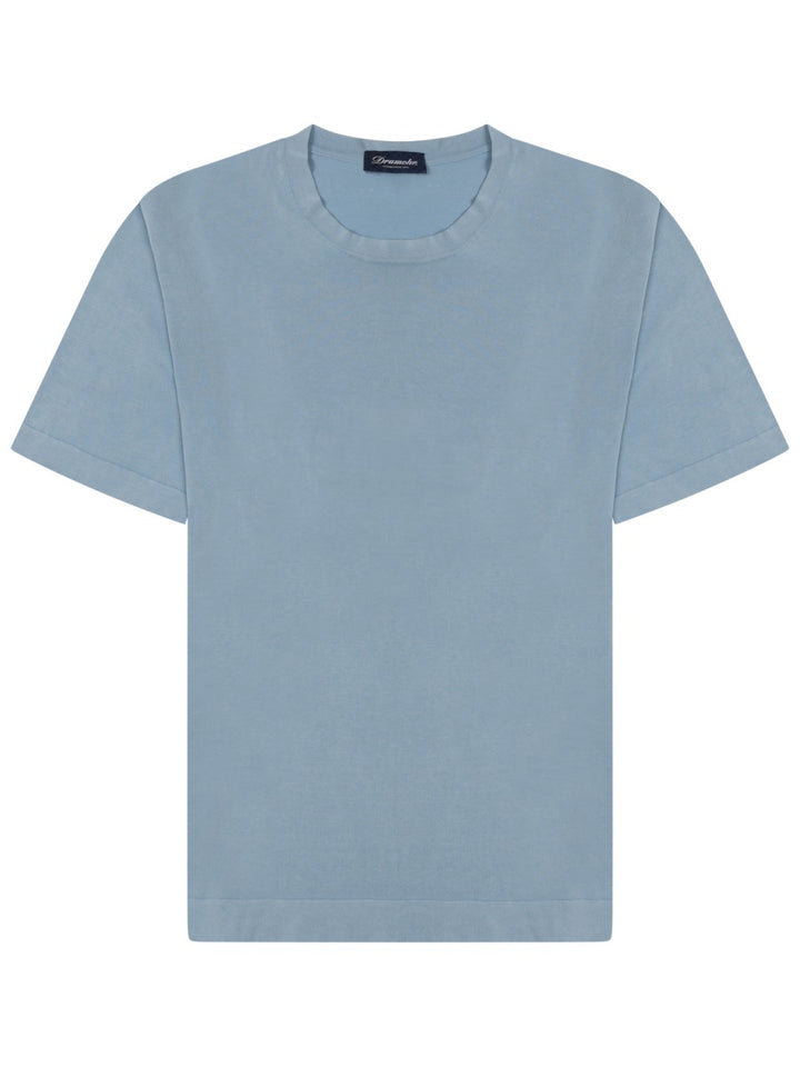 Drumohr T shirt - Azure | 03b694bed6d5a1101d3185262de47a4f137f9752