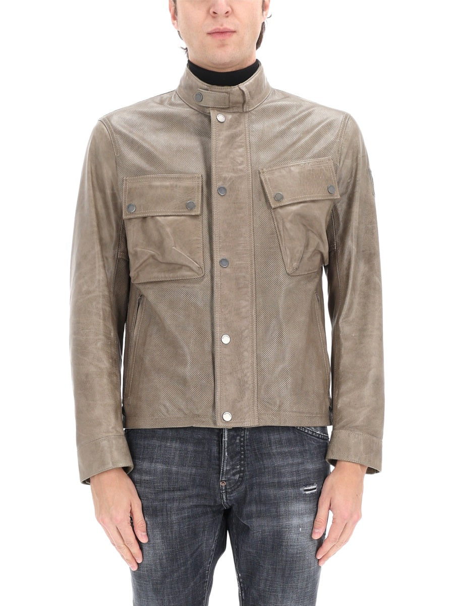 Belstaff Capi in Pelle - Beige | 4177fc666f47f24b70e55de00b574c857901ebb3