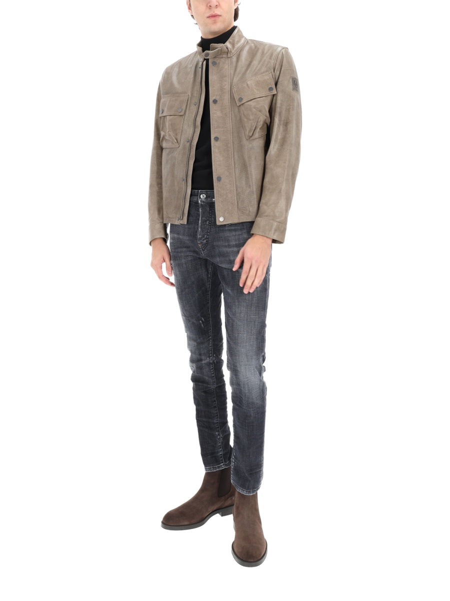 Belstaff Capi in Pelle - Beige | 009ddbaee42c95e0f8c6120816c2badadafbdaa3