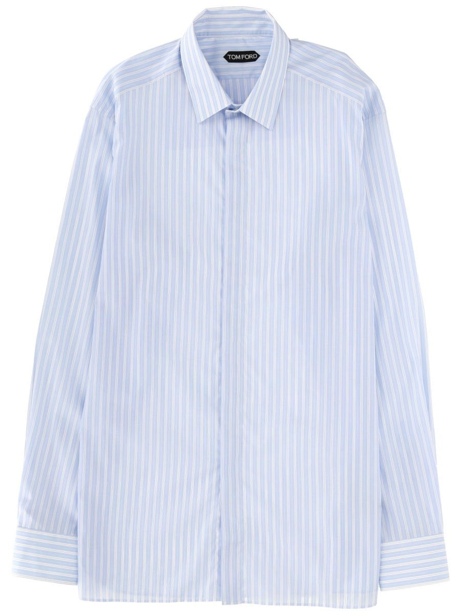 Tom Ford Camicie - Azure | 701b1f0b044f94705ecb7f8434b803e0c941b4b2