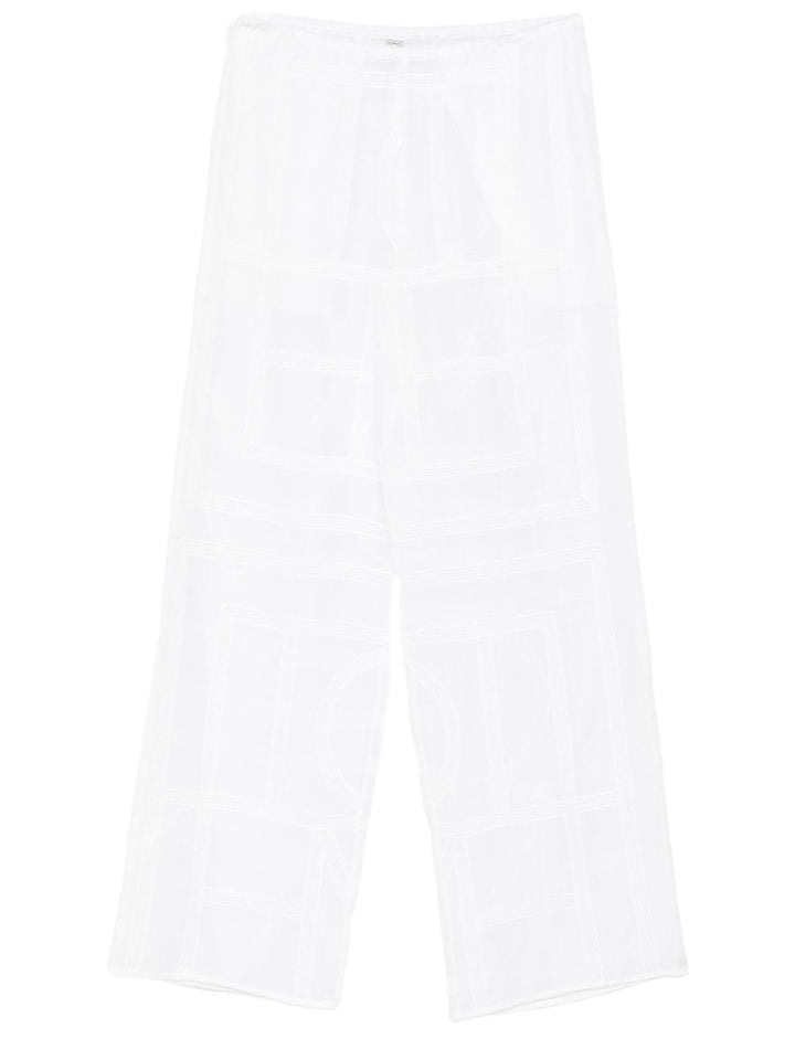 Toteme Pantaloni - White | 02eec828e7cf16a0a85c772d74012d1723bef05a