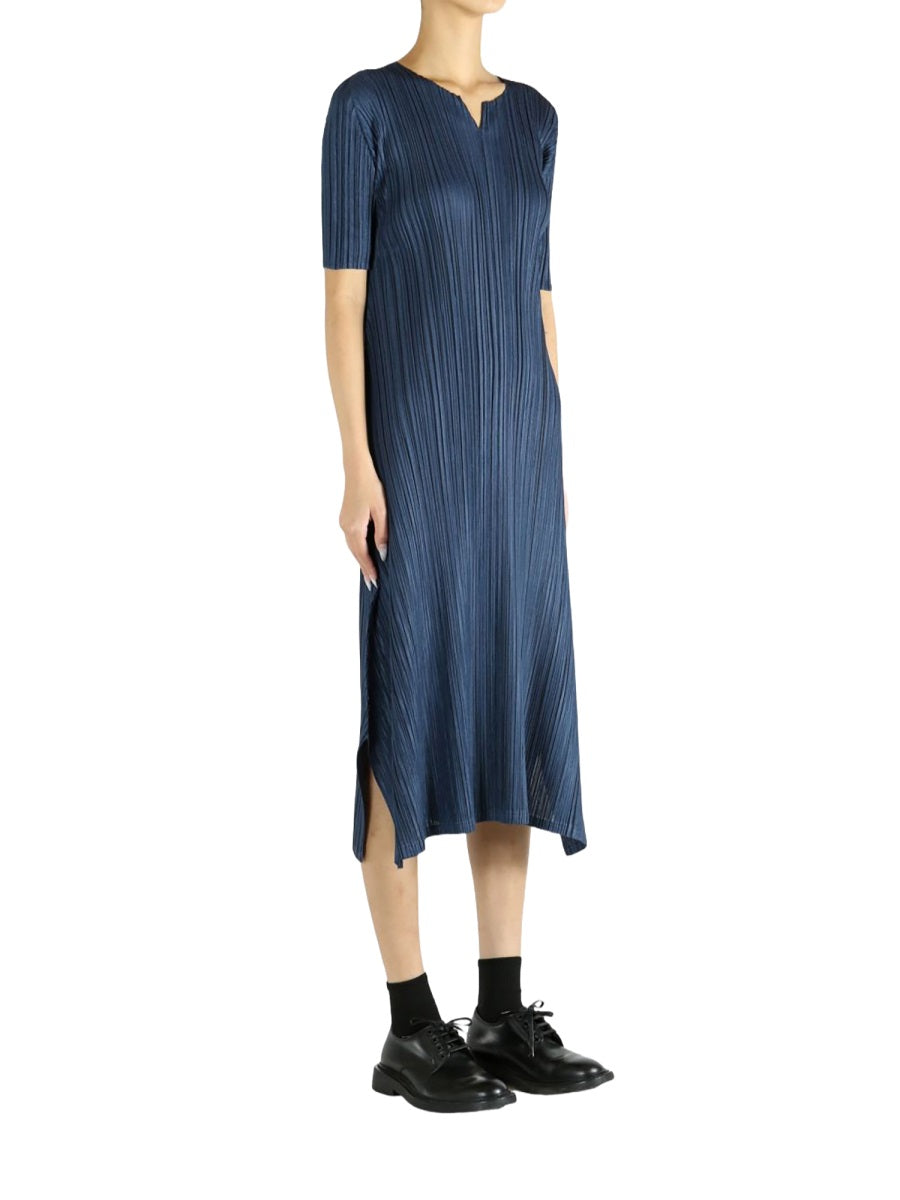 Pleats Please Issey Miyake Abiti - Blue | b02ab685febbe6dd0f60cd03142f604352d9dbcb