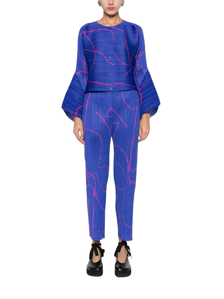 Pleats Please Issey Miyake Pantaloni - Blue | fe66d41d9799b261d2618bf113112beed0be3990