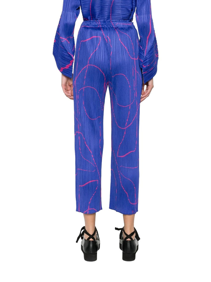 Pleats Please Issey Miyake Pantaloni - Blue | 9d44e9e41d1cf6841ed44ff6311f8c420064e014