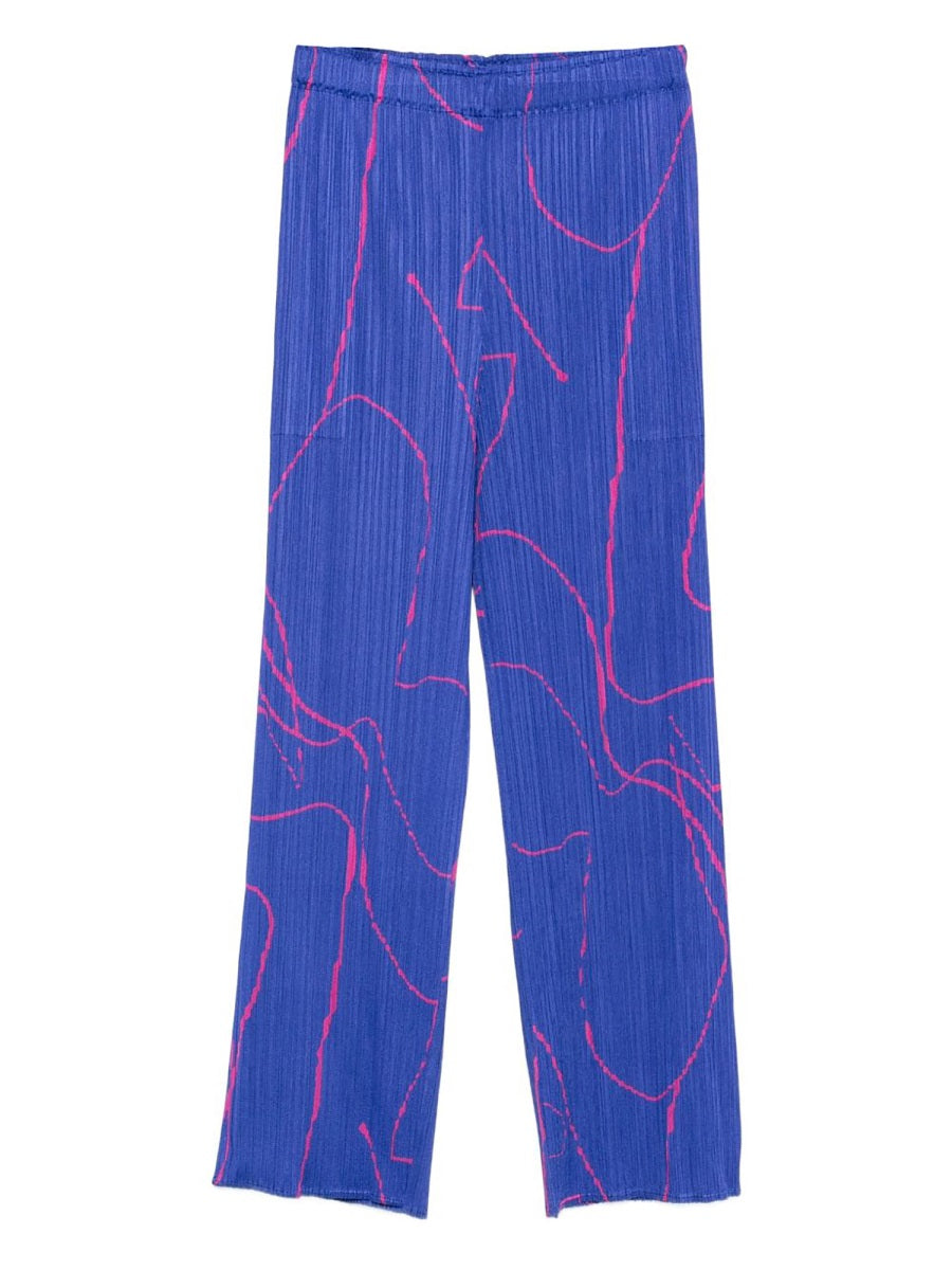 Pleats Please Issey Miyake Pantaloni - Blue | 687b305a90132c2720686fa467676b1ce043e21e