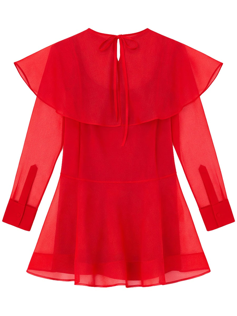 Ganni Abiti - Red | df740d87f3c95f3941a45f9ef224a025a80cbf8e
