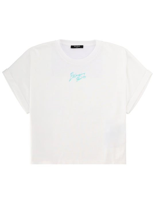 Cropped T-Shirt With Logo