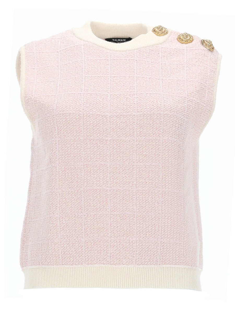 Balmain Top - Pink | 1b1b073b233586b00c231f07f9f150f39e4d404f