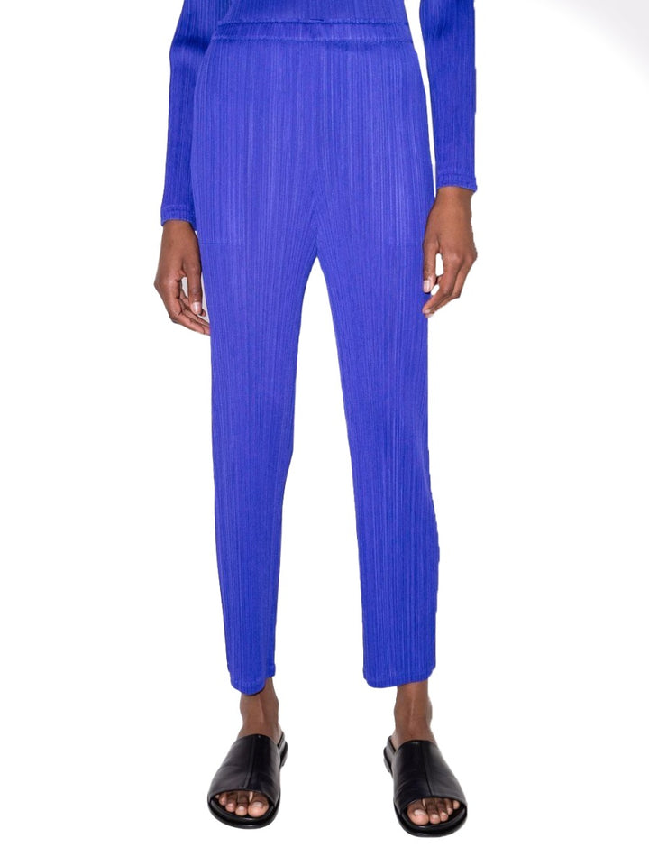 Pleats Please Issey Miyake Pantaloni - Blue | cb9f0c6a8b9e76ec876f72e554a848ba017efcfc