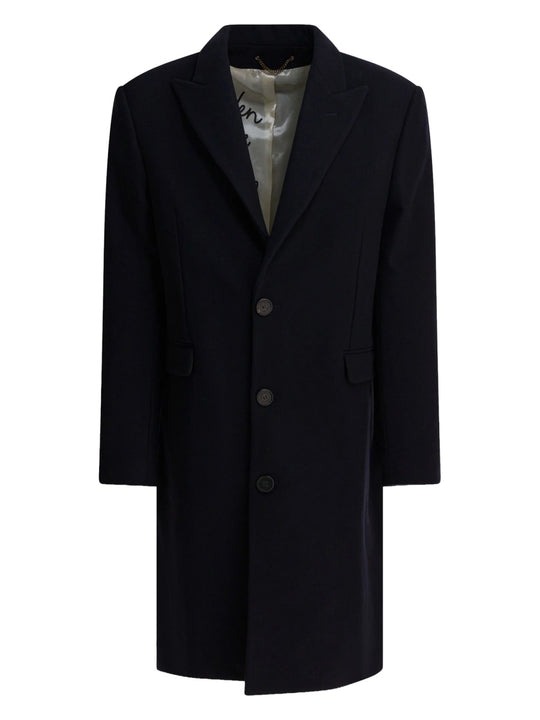 Single-Breasted Wool Coat